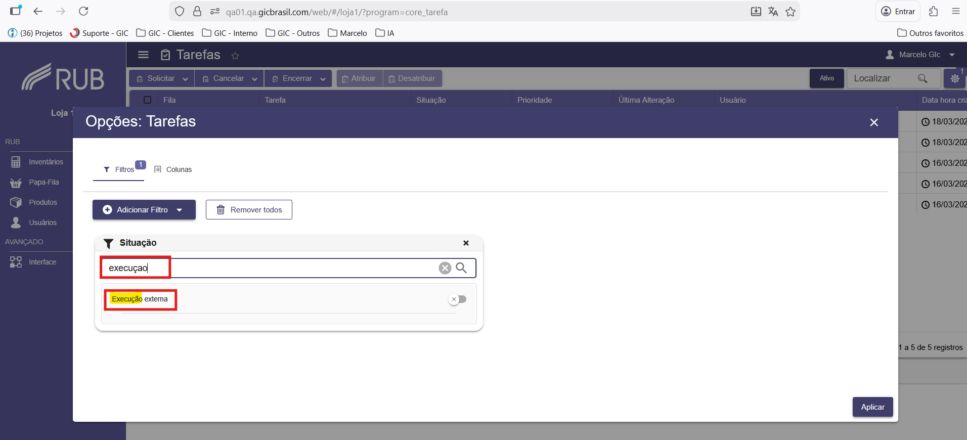URL Correta